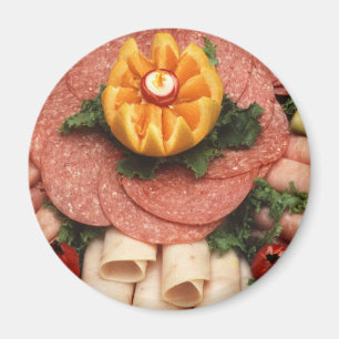 Assorted cold meats magnet