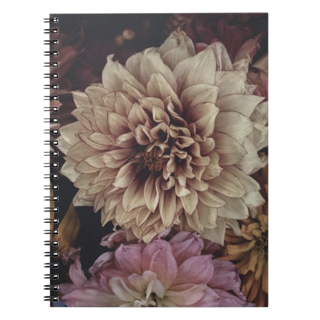 ASSORTED-COLOR FLOWER ARRANGEMENT NOTEBOOK (Front)