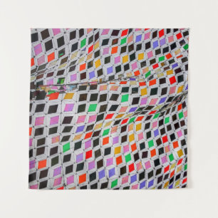 Assorted-color textiles tapestry