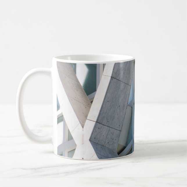 Assorted-colour abstract illustration coffee mug (Left)