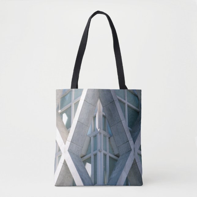 Assorted-colour abstract illustration tote bag (Front)