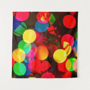 Assorted-colour bokeh lights tapestry