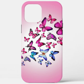 assorted-colour butterfly, flying, colourful iPhone 12 pro max case