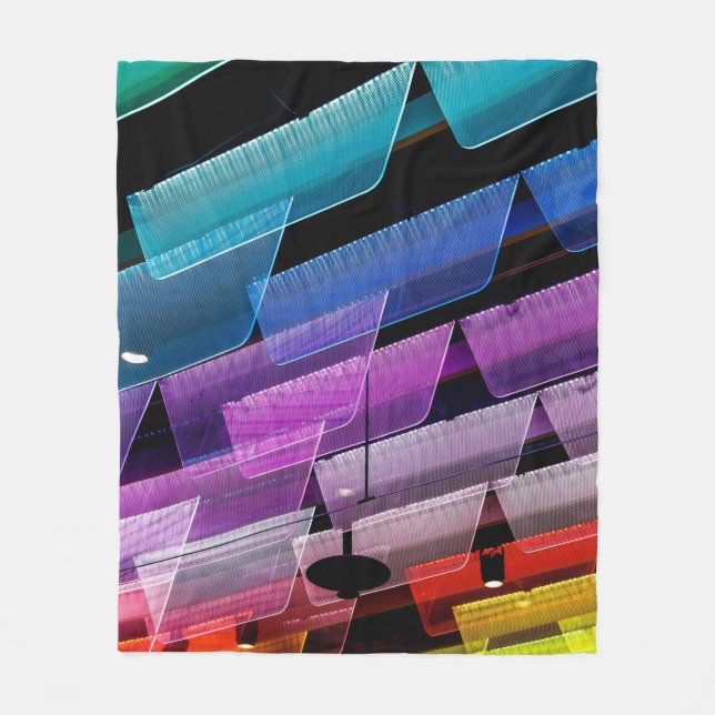 Assorted-colour ceiling decor lot fleece blanket (Front)