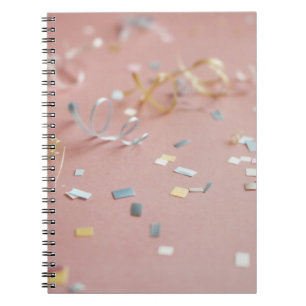 Assorted-colour confetti notebook