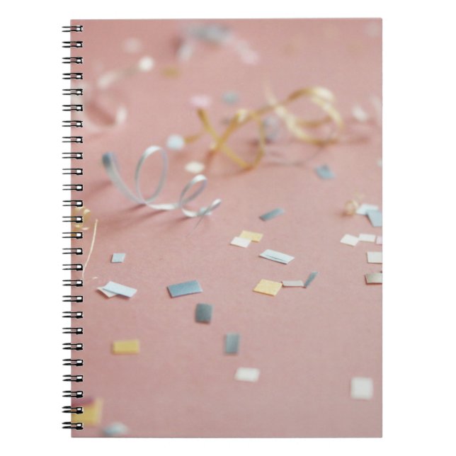 Assorted-colour confetti notebook (Front)