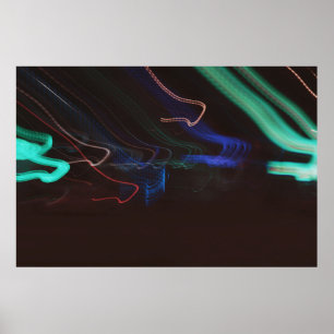 Assorted-colour LED lights illustration Poster
