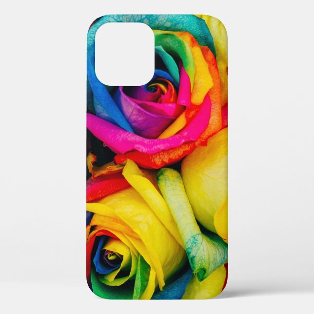 Assorted-colour petaled flowers Case-Mate iPhone case (Back)