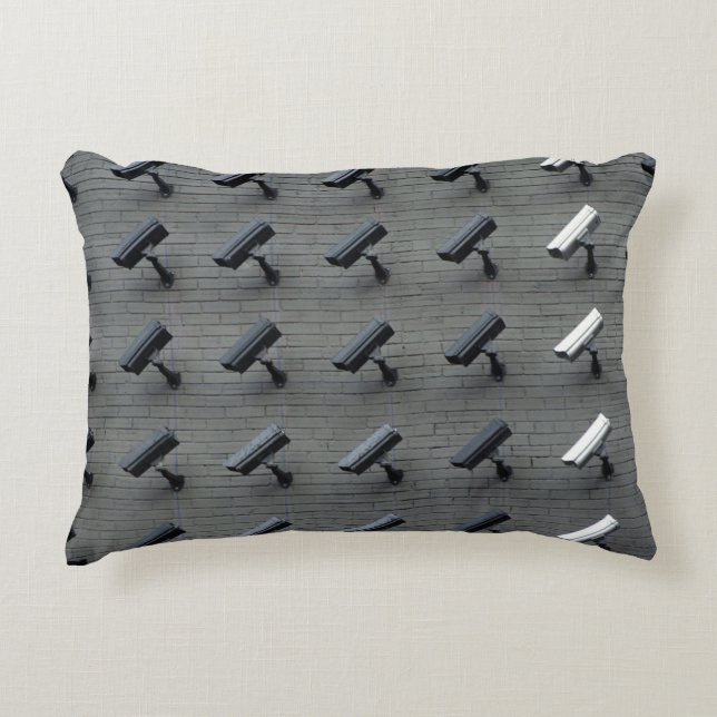 Assorted-colour security cameras decorative cushion (Front)