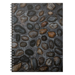 Assorted-colour stones notebook