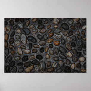 Assorted-colour stones poster
