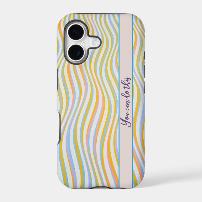 Assorted colour striped IPhone Case  (Back)