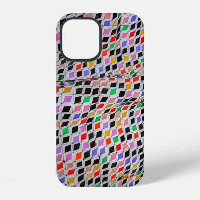 Assorted-colour textiles iPhone case (Back)