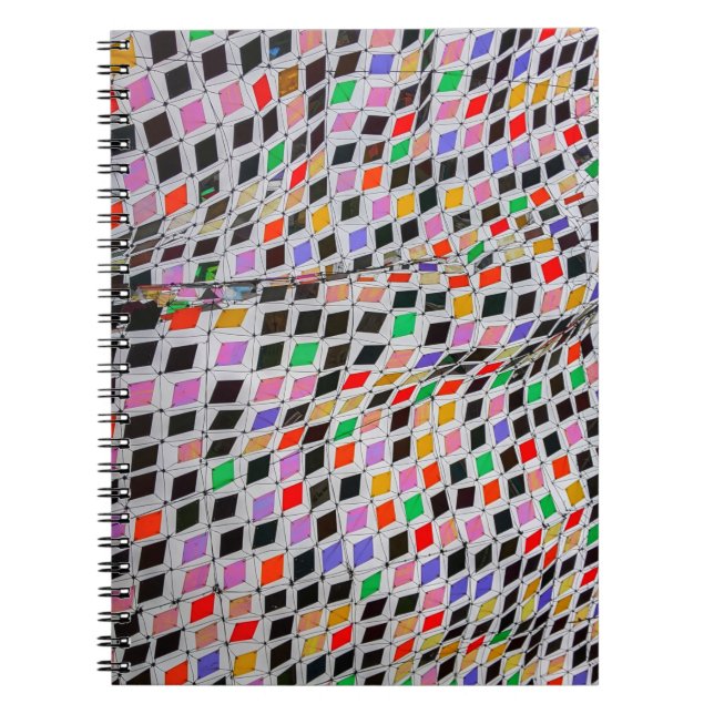 Assorted-colour textiles notebook (Front)