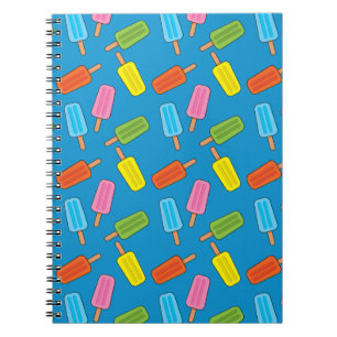 Assorted Colourful Popsicles Pattern Notebook