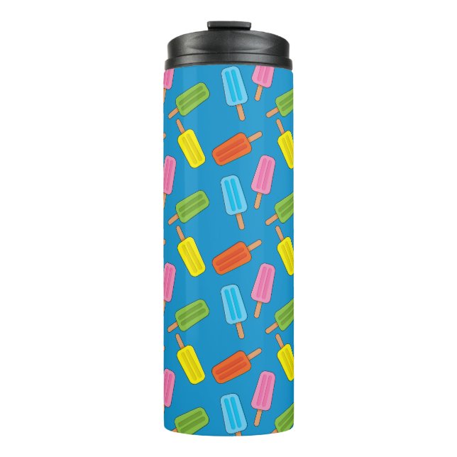Assorted Colourful Popsicles Pattern Thermal Tumbler (Front)