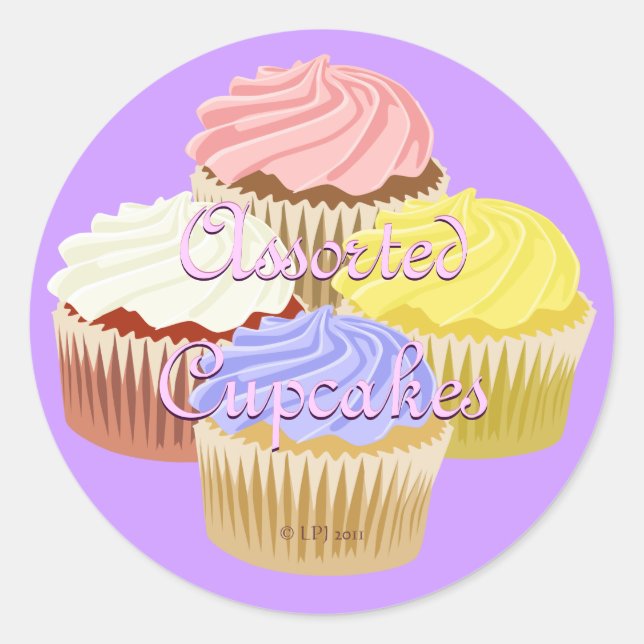 Assorted Cupcake Labels (Front)