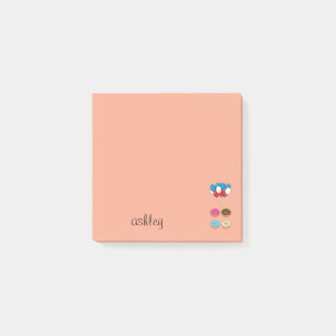Assorted Donuts and Balloons Personalize Post-it Notes