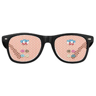 Assorted Donuts and Balloons Retro Sunglasses