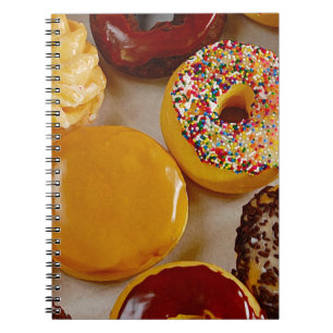 Assorted doughnuts notebook