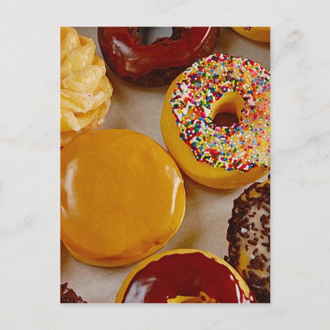 Assorted doughnuts postcard (Front)