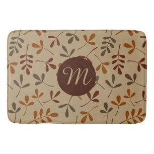 Assorted Fall Leaves Ptn (Personalised) Bath Mat