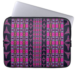 Assorted Floral Pinwheels Laptop Sleeve