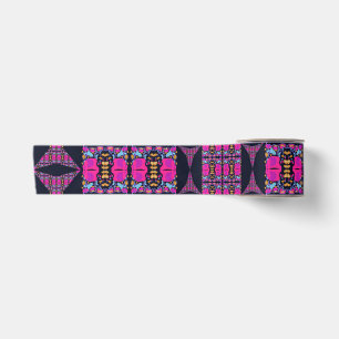 Assorted Floral Pinwheels Satin Ribbon