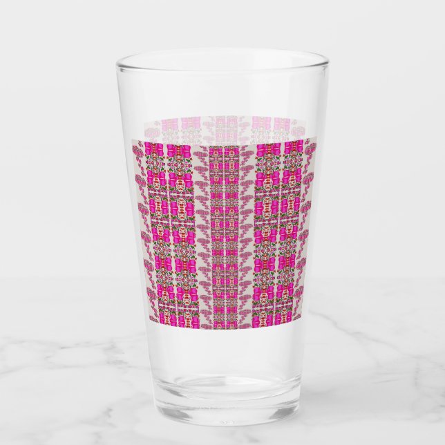 Assorted Floral Roses Glass (Front)