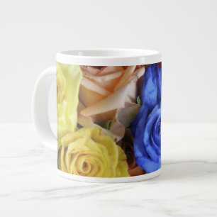 Assorted fresh rose bouquets large coffee mug