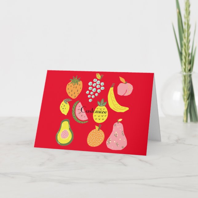 Assorted Fruits Collection Thunder_Cove    Holiday Card (Front)