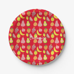 Assorted Fruits Collection Thunder_Cove  Paper Plate