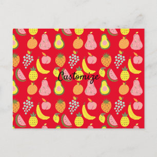 Assorted Fruits Collection Thunder_Cove Postcard