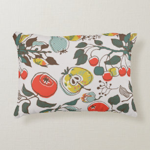 assorted fruits. seamless pattern decorative cushion