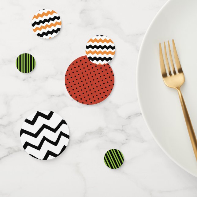 Assorted Halloween Patterns Party Table Decoration Confetti (Group)