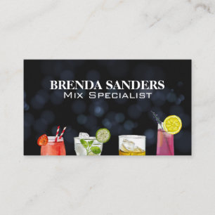 Assorted Mixed Drinks  Business Card