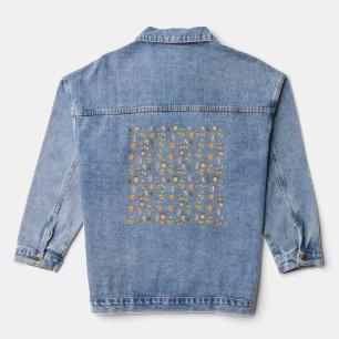 Assorted Mushrooms Denim Jacket