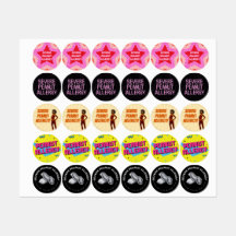 Assorted peanut allergy clothing labels