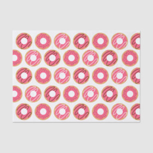 Assorted Pink Doughnuts Pattern Tissue Paper