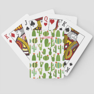 Assorted Red-flowered Cactus Plants Thunder_Cove Playing Cards