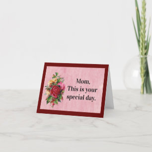 Assorted Roses Mother's Day Card