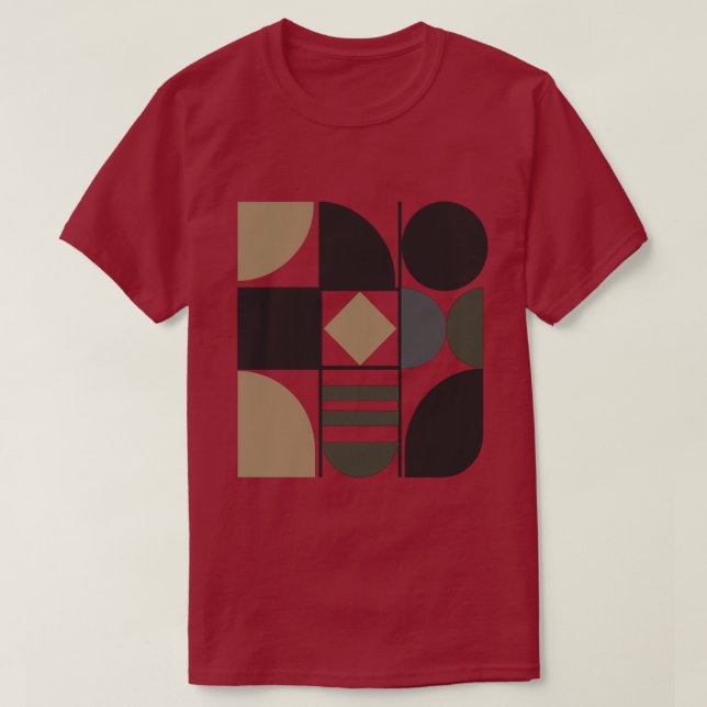 Assorted Shapes Dark T-Shirt (Design Front)
