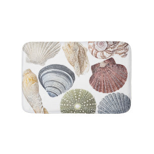 Assorted Shells Beach House Bath Mat
