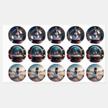 Assorted Snowman Stickers