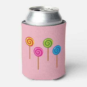 Assorted Spiral Colourful Lollipops Can Cooler