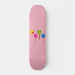 Assorted Spiral Colourful Lollipops Skateboard
