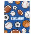 Assorted Sports Player Custom Name Blue