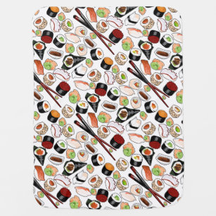 sushi baby blanket