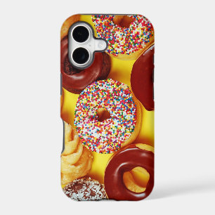 Assortment of delicious doughnuts