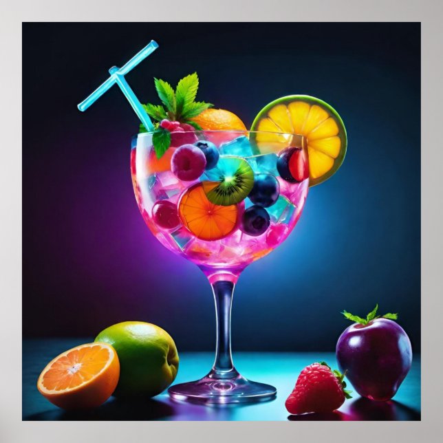 Assortment of Fresh Fruits Poster (Front)